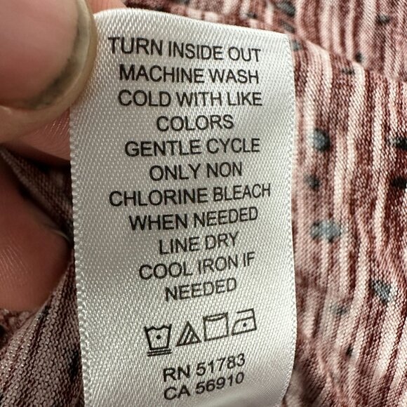 Maurices Women's Medium Maroon & Black Sleeveless Knit Tank Top Lattice Back - Picture 5 of 5